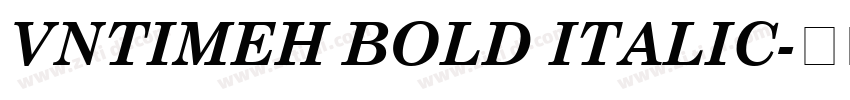 VnTimeH Bold Italic字体转换